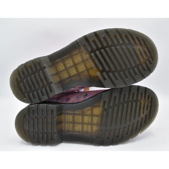 Dr Martens 1460 Womens Size 7 Pascal Pink Floral Rainbow Leather Combat Boots - Picture 9 of 11